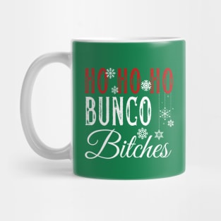 Ho Ho Ho Bunco Bitches Christmas Dice Game Gift Prize Mug